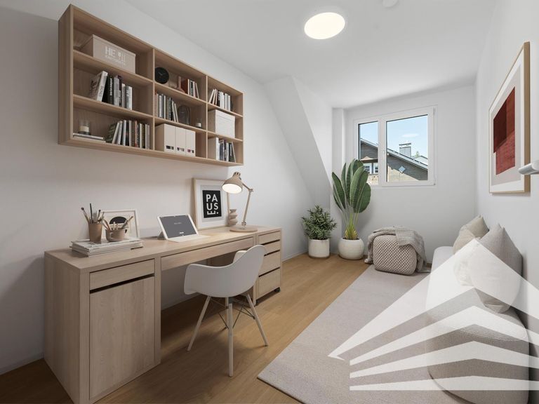 Zimmer 2 mit Möblierungsvorschlag