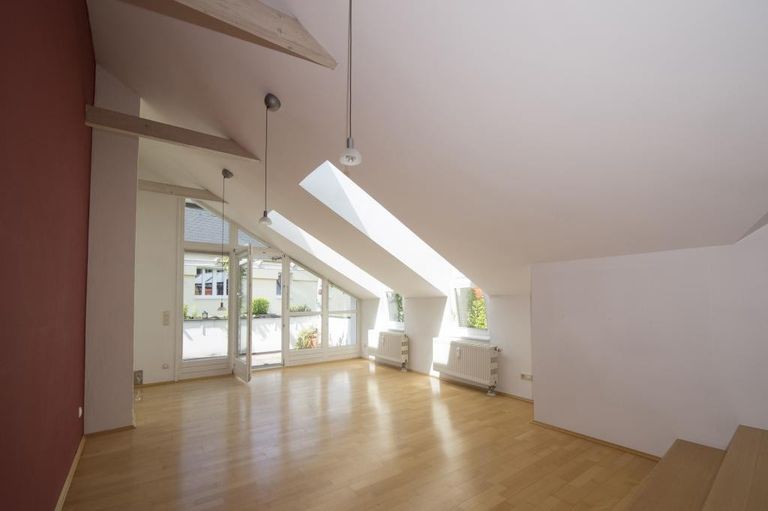 Wohnzimmer Richtung Dachterrasse
