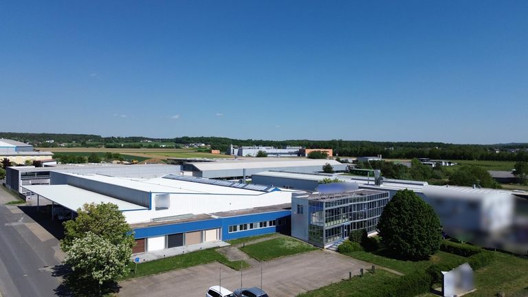 Drohnenansicht Einfahrt