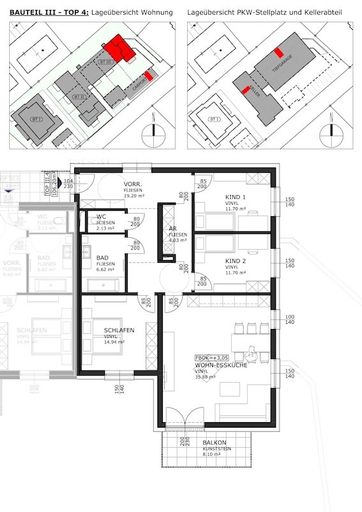 Bauteil 3, Top 4, 1.OG
