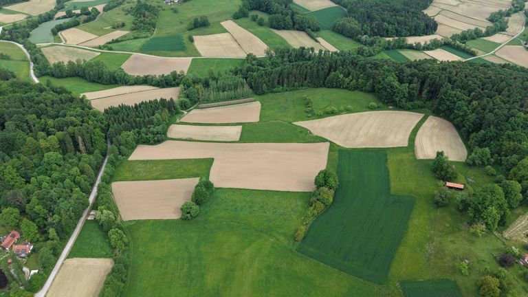 Luftbild - Grundstücke