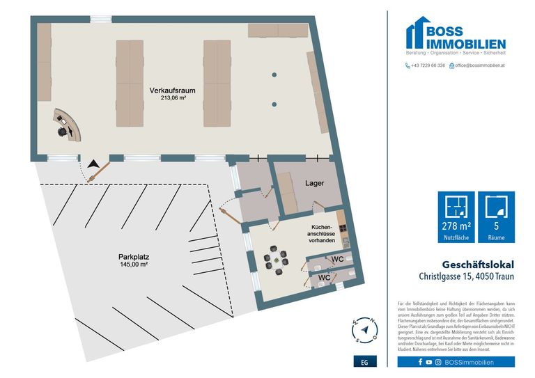 Grundriss Christlgasse 15_ Geschäft