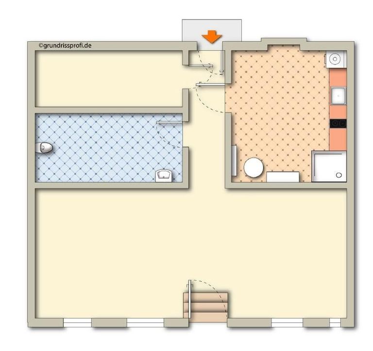 Grundrissplan Unmöbliert