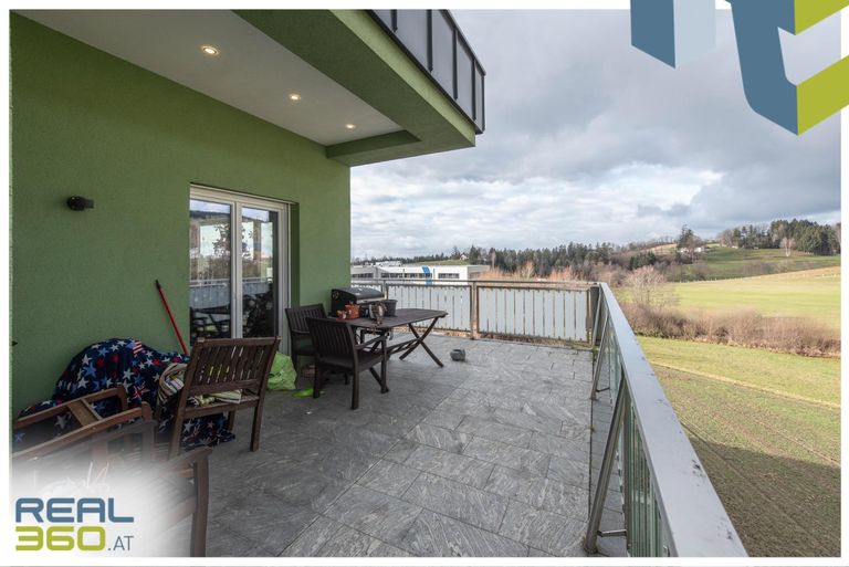 Terrasse bei Wohnung