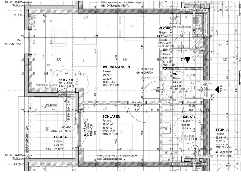 Grundrissplan Top A10