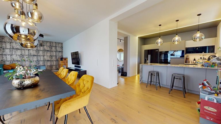 EG Wohn-, Koch- und Essbereich