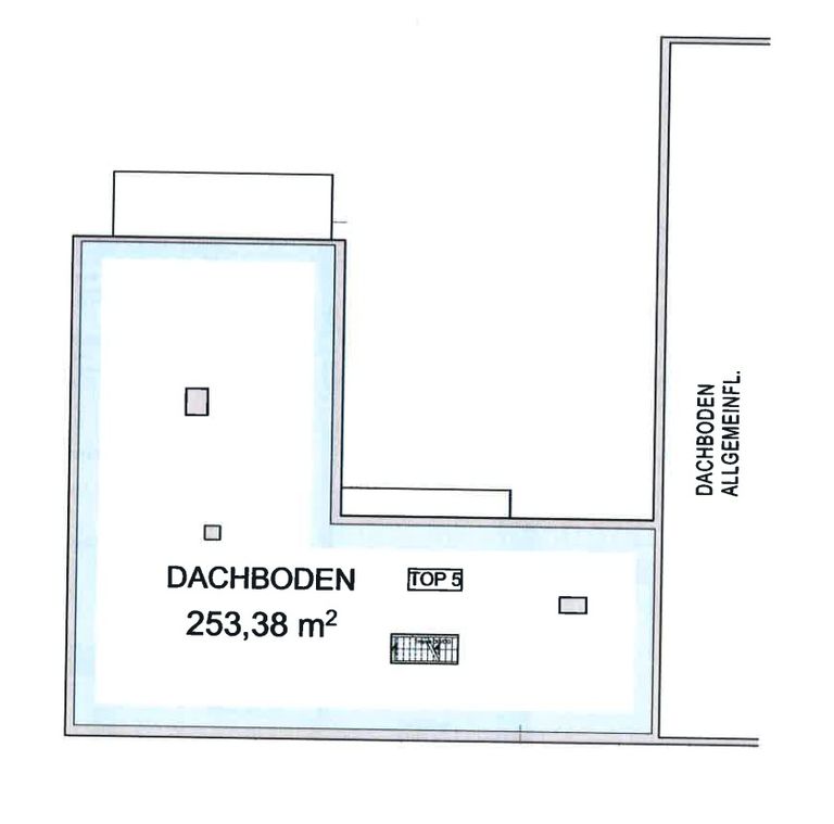 Grundriss Top 5 Dachboden