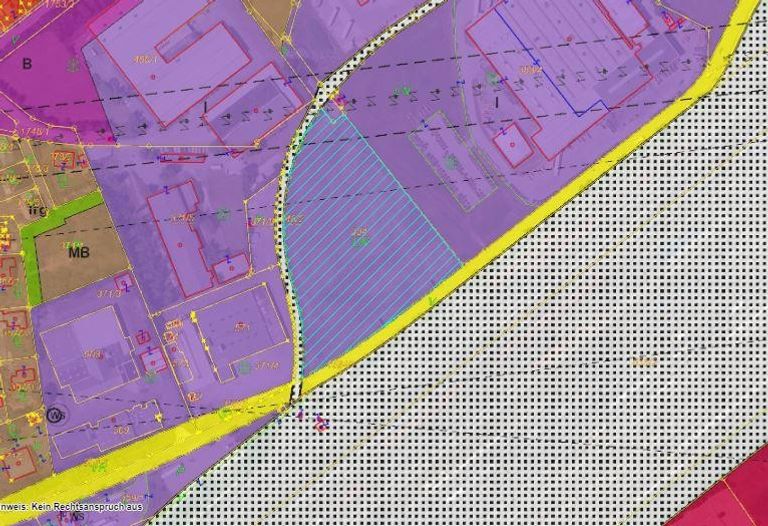 Gesamtfläche, Widmung