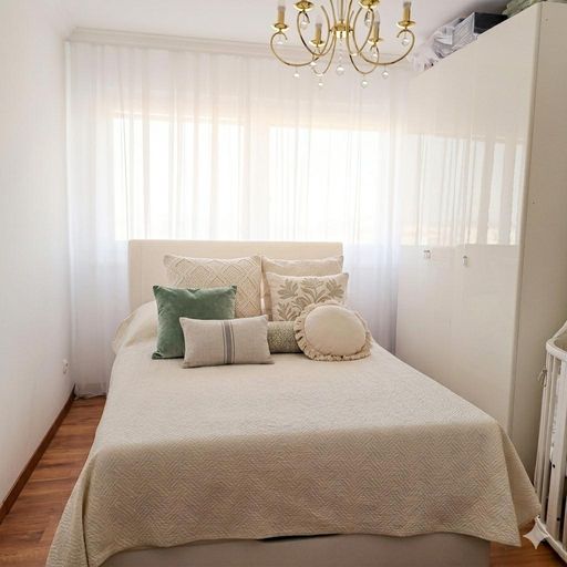 Schlafzimmer mit KI dekoriert
