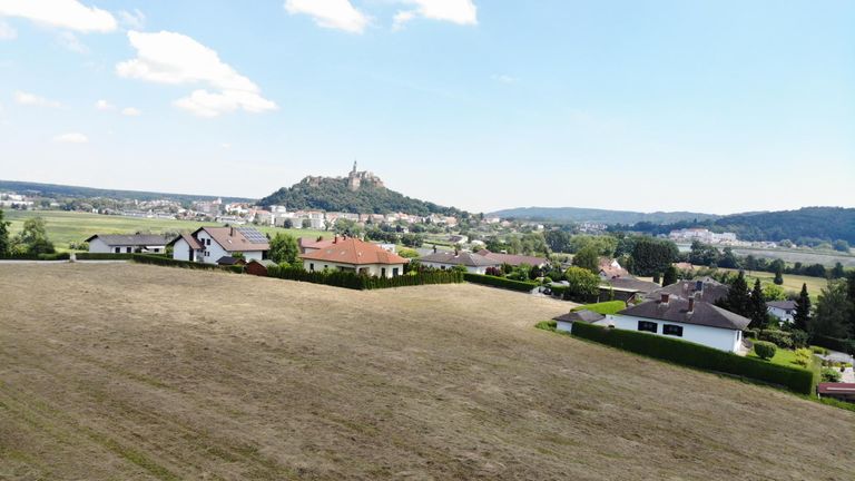 Drohnenansicht zur Burg