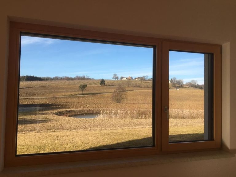 Blick vom Wohnzimmer