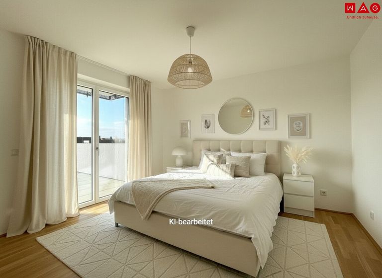 Möblierungsvorschlag Schlafzimmer KI generiert