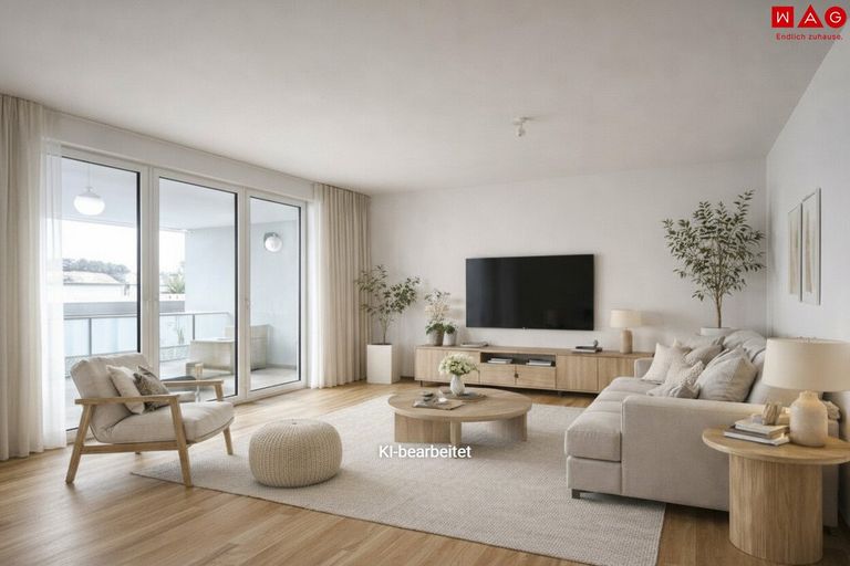 Möblierungsvorschlag Wohnzimmer KI generiert