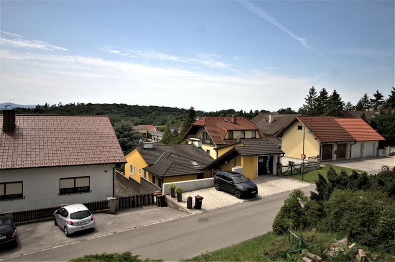Blick vom Zimmer im Obergeschoss