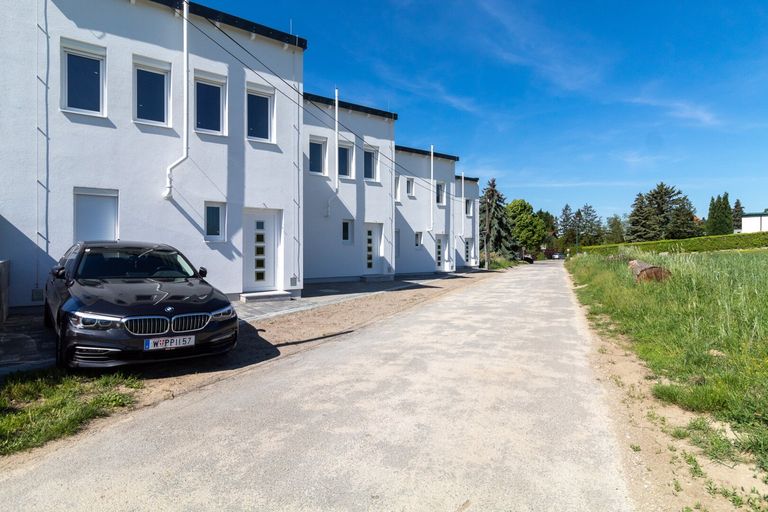 Blick zum Eingangsbereich: 2. Haus von rechts