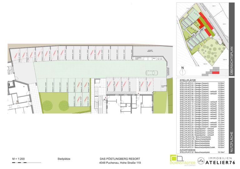Übersichtsplan - Garagenplätze