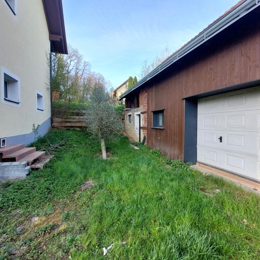 Hof mit Olivenbäumen