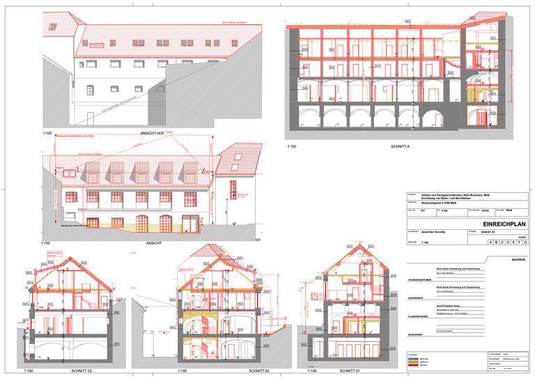 EP Brauhausgasse_Schnitte Ansichten