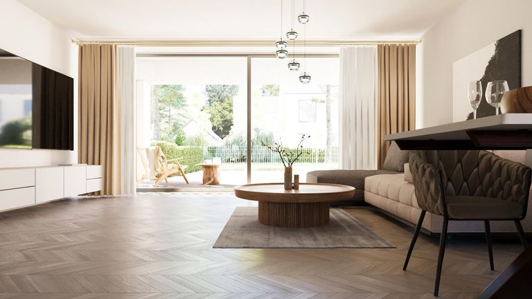 Wohnzimmer-Rendering