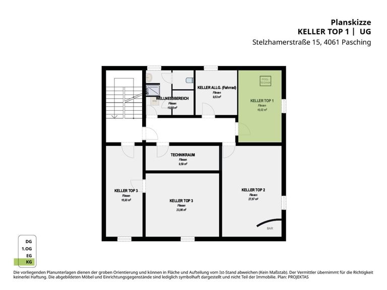 Planskizze Keller Top 1
