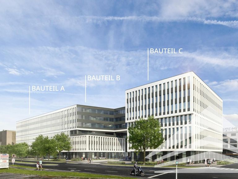 Ansicht Hafenportal Visualisierung Bauteile