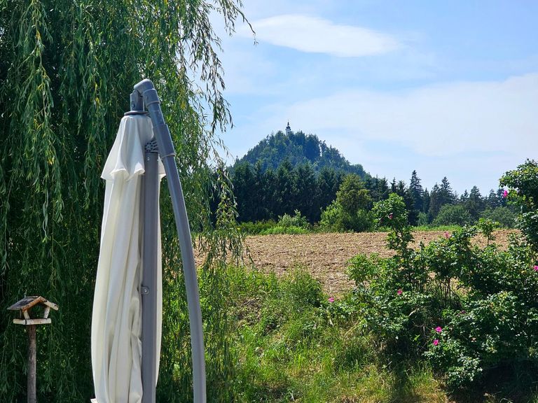 Blick auf die Kirche am Lisnaberg