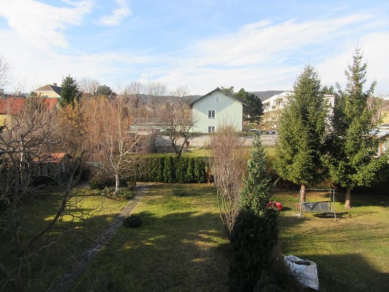 Ausblick Westen in den Garten