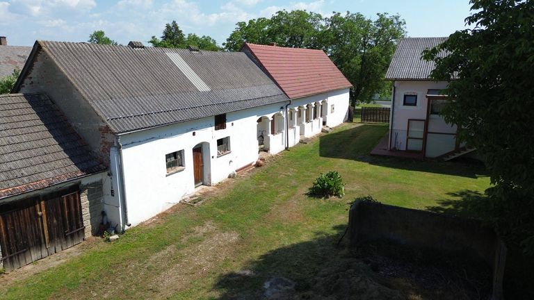 Drohnen ansicht Innenhof