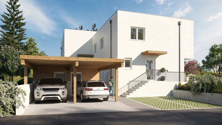 Ansicht Straße - Zufahrt