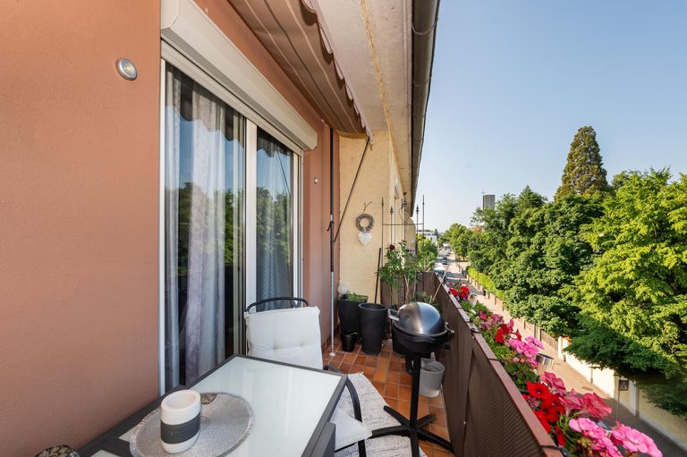 Balkon Blickrichtung Süd