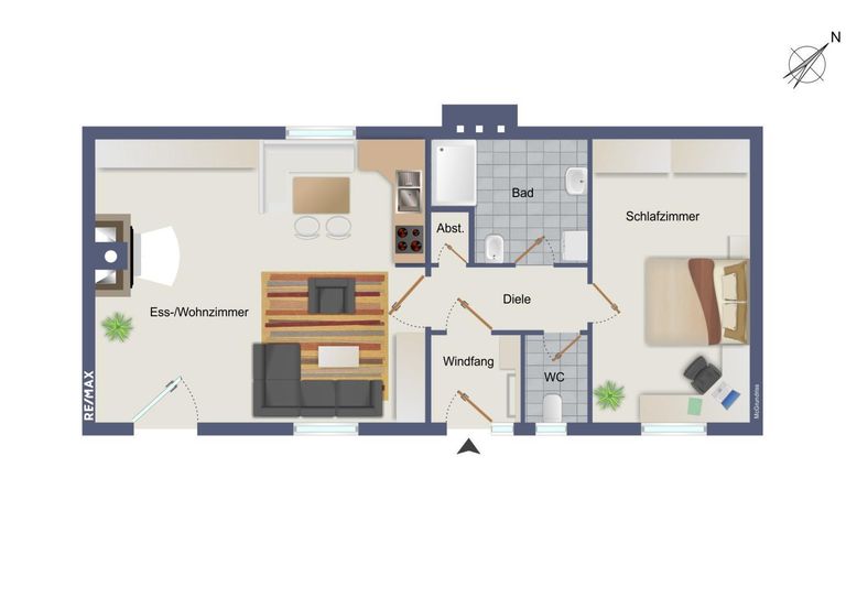Grundriss Haus 1