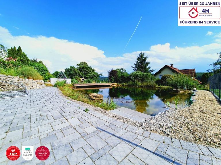 Badeteich und Steg 3 - Blick Richtung Südosten