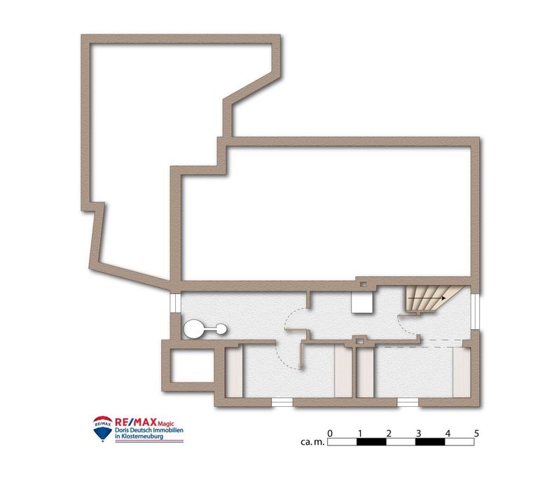 Grundriss Kellergeschoss möbliert