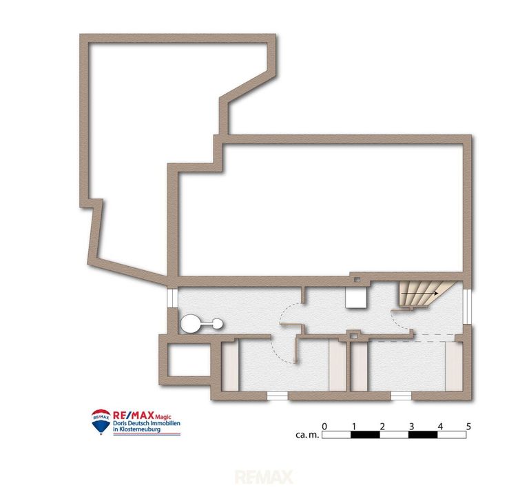 Grundriss Kellergeschoss möbliert