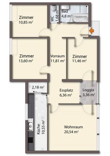 Grundriss Letztstand
