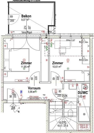GRUNDRISS Ebene Eingang DG1