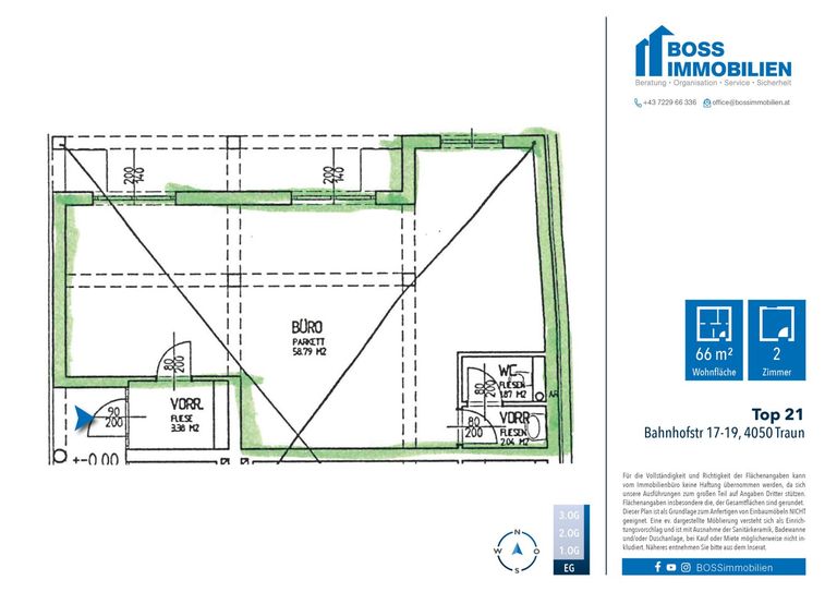 Grundriss Bahnhofstr 17-19, Top 21
