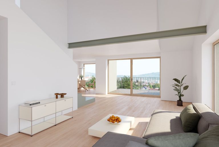 Visualisierung Innenraum Dachgeschoß