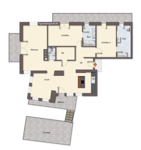 Grundriss als schematische Darstellung