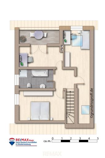 Grundriss DG möbliert