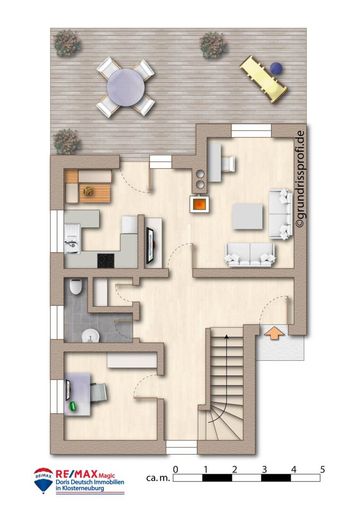 Grundriss EG möbliert