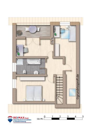 Grundriss DG möbliert