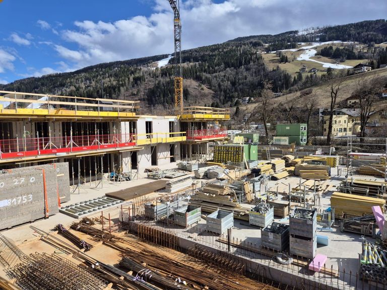 Baufortschritt März 2025 Wohnpark Schladming