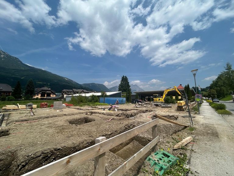 Die Baustelle hat begonnen