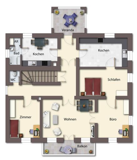 OG als schematische Darstellung möbliert
