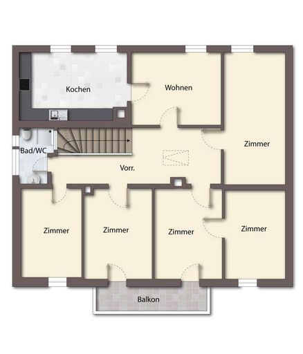 DG als schematische Darstellung unmöbliert