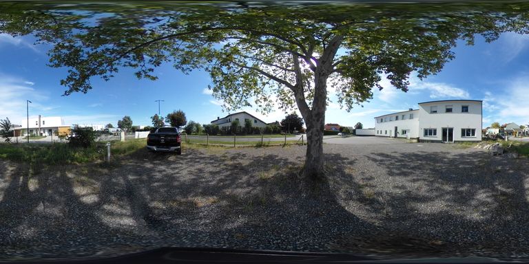 5_Garten mit Platane