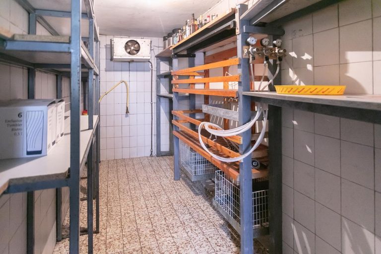 Kühlraum hinter der Schank