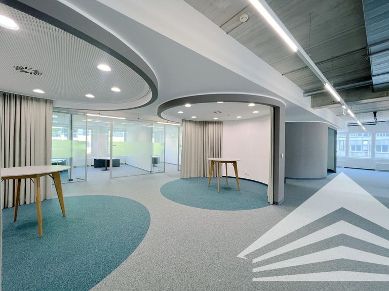 Ansicht offene Besprechungskojen