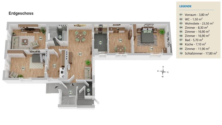 EFH 2000 Stockerau Plan Erdgeschoss